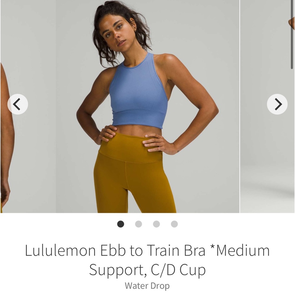 lululemon // Ebb to Train Bra - Water Drop